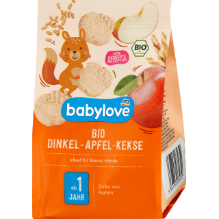 Kindersnack Dinkel-Apfel-Kekse Bio ab 1 Jahr, 125 g