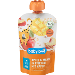 Quetschie Apfel & Mango in Pfirsich mit Hafer ab 1 Jahr, 100 g