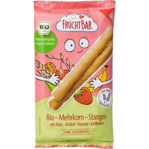 Babysnack Mehrkorn - Stangen mit Mais, Dinkel, Banane & Erdbeere ab 8 Monaten, 30 g Baby Snack by FruchtBar – Available at VivaVoss