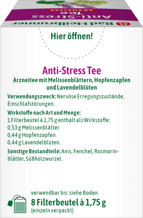 Arzneitee, Anti-Stress Tee (8 Beutel), 14 g