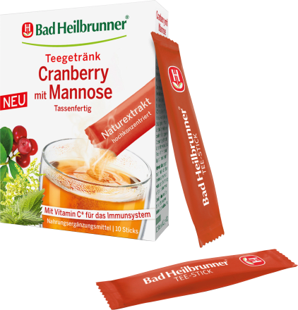 Cranberry tea drink with mannose (10 pieces), 12 g