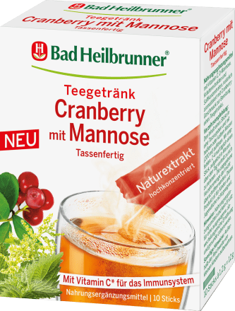 Cranberry tea drink with mannose (10 pieces), 12 g