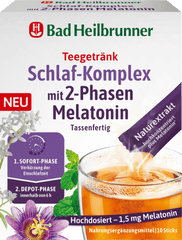 Teegetränk Schlaf-Komplex mit 2-Phasen Melatonin (10 Stück), 10 g