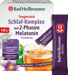 Teegetränk Schlaf-Komplex mit 2-Phasen Melatonin (10 Stück), 10 g