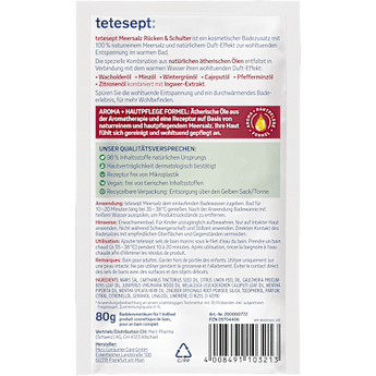 Badesalz Rücken & Schulter tetesept