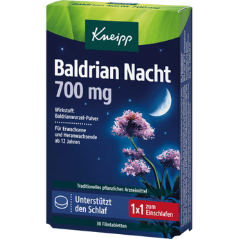 Baldrian Nacht 700mg Tabletten, 30 St - VivaVoss