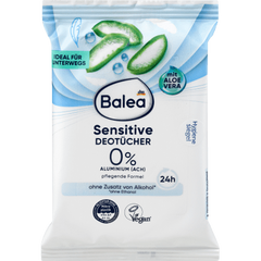 Sensitive Deodorant Wipes, 10 pcs - Aloe Vera