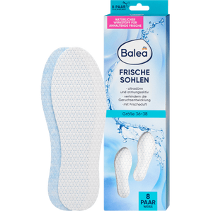 Insoles Fresh Soles white, size 36-38 (8 pairs), 16 pieces