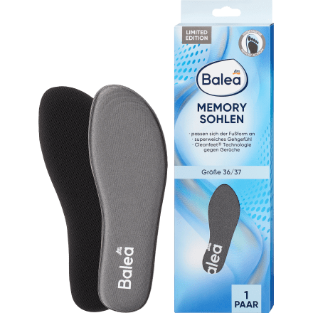 Einlegesohlen Memory Foam, Gr. 36/37 (1 Paar), 2 St