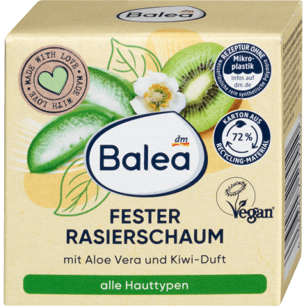 Fester Rasierschaum Aloe Vera & Kiwi, 60 g