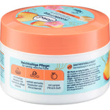 Balea Fußbutter Dose mit pfirsichfarbenem Deckel, 150 ml, mit Sheabutter und Pfirsichkernöl für intensive Fußpflege.