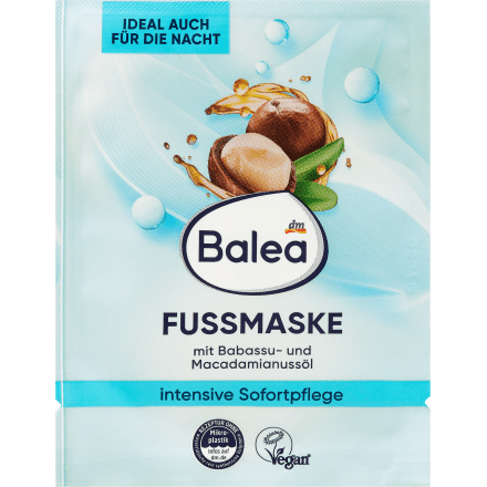 Fußmaske mit Babassu- & Macadamianussöl, 15 ml