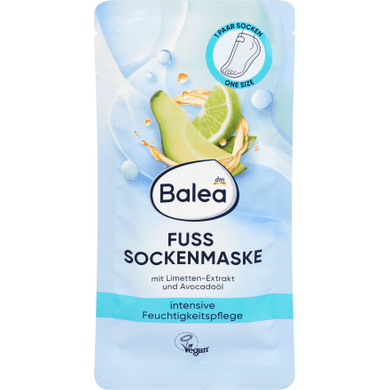 Fußmaske Socken, intensive Feuchtigkeitspflege (1 Paar), 2 St