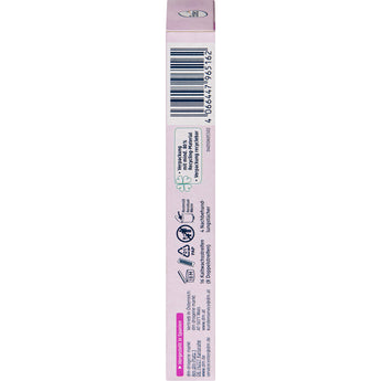 Seitenansicht der Balea Kaltwachsstreifen Verpackung mit Barcode, Recycling-Hinweisen und Produktinformationen.