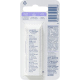 Rückseite der Balea Lippenpflege Coconut & Berry Verpackung mit Inhaltsstoffen und Anwendungshinweisen auf weißem Karton.