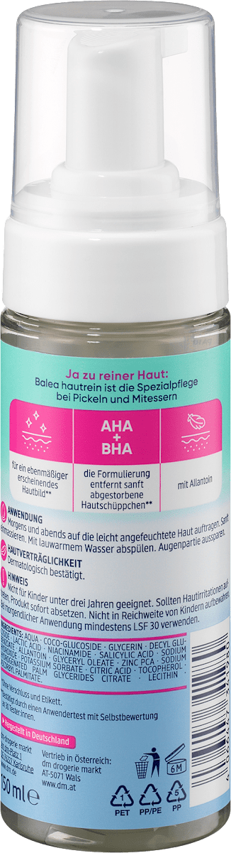 Reinigungsschaum hautrein, 150 ml