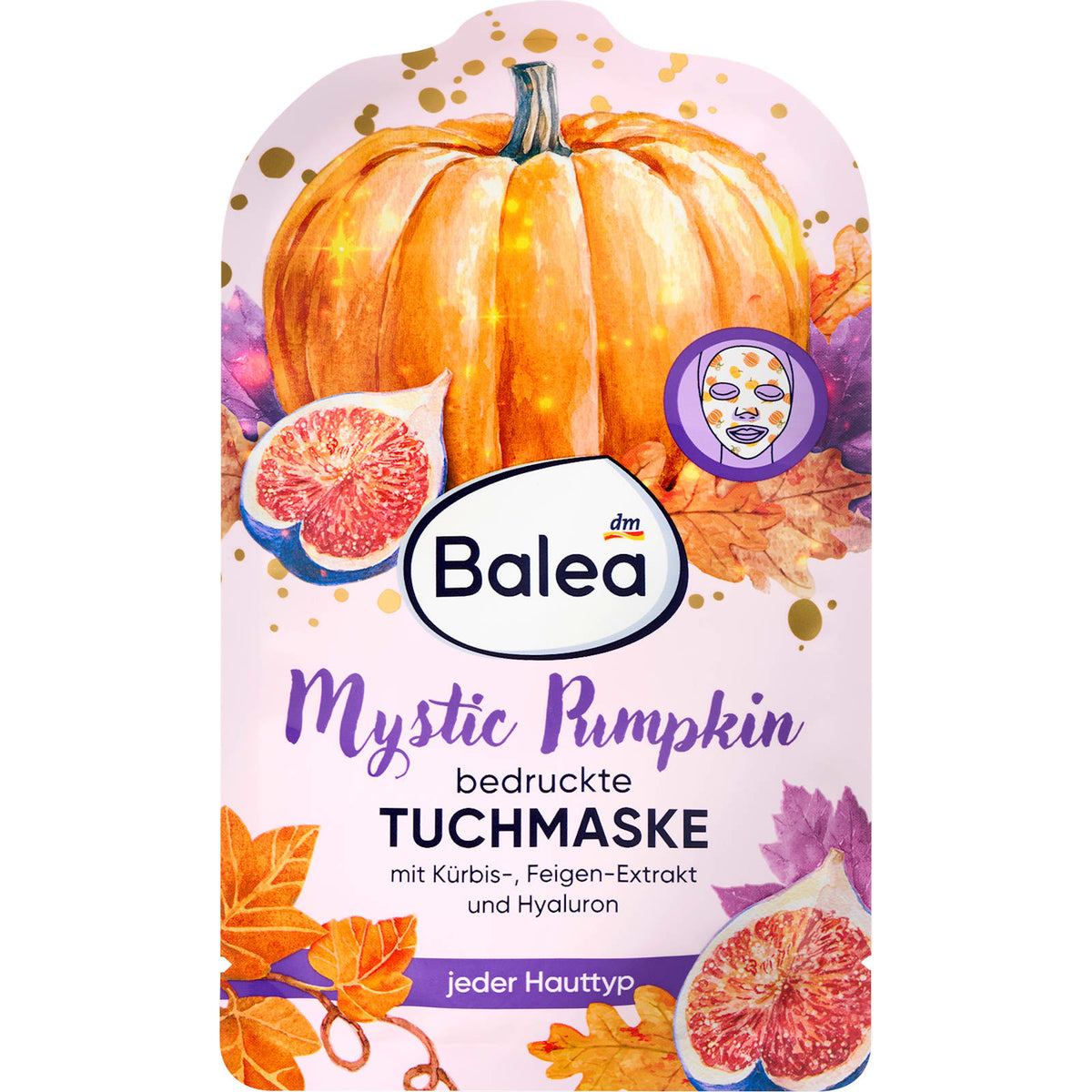 Tuchmaske bedruckt Mystic Pumpkin, 1 St