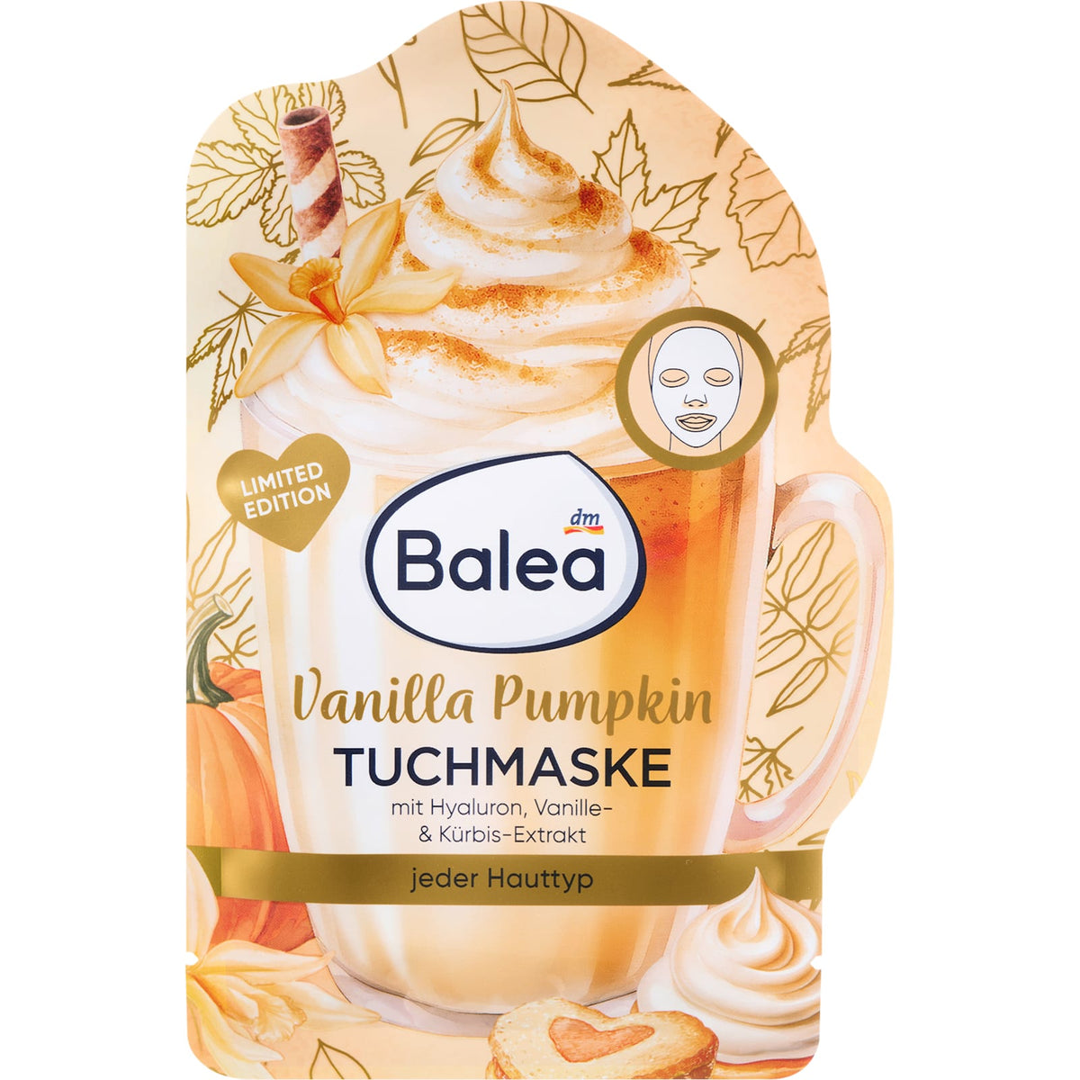 Tuchmaske Vanilla Pumpkin, 1 St