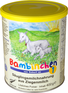 Anfangsmilch 1 aus Ziegenmilch von Geburt an, 400 g