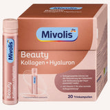 Mivolis Beauty Kollagen + Hyaluron, Trinkampullen, 20 St., 500 ml – Kollagen image_position | VivaVoss