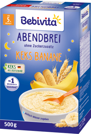 Abendbrei Milch Keks-Banane ab dem 5. Monat, 500 g