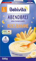 Abendbrei Milch Keks-Banane ab dem 5. Monat, 500 g