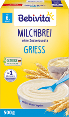 Milchbrei Grieß ab dem 6. Monat, 500 g