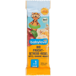 Bio Frucht - Getreide - Riegel Apfel - Banane - Mango, ab 1 Jahr, 25 g Baby Snack by BabyLove – Available at VivaVoss