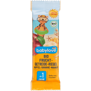 Bio Frucht - Getreide - Riegel Apfel - Banane - Mango, ab 1 Jahr, 25 g Baby Snack by BabyLove – Available at VivaVoss