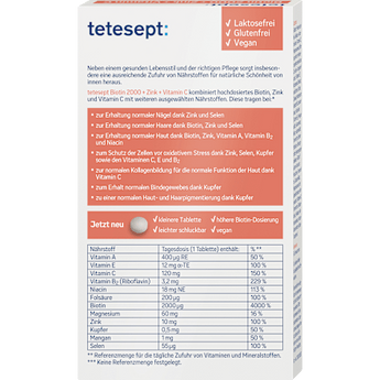 Biotin 2000 Tabletten 30 St, 18 g - VivaVoss