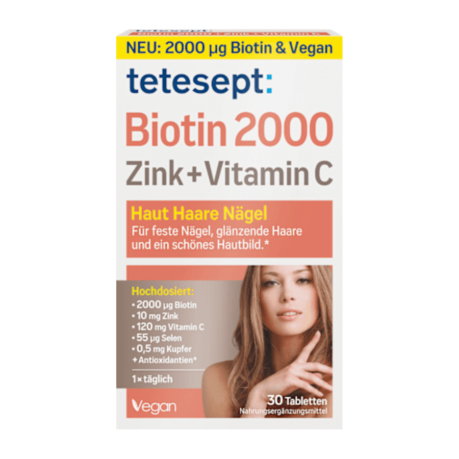 Biotin 2000 Tabletten 30 St, 18 g - VivaVoss
