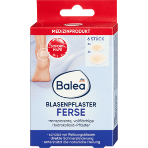Blasenpflaster Ferse, 6 StMedizinprodukt Balea, Pflege & Parfum,Fußcreme & Fußpflege,Blasenpflaster & Druckstellen by Balea – Available at VivaVoss