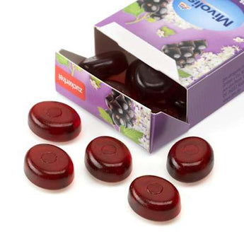 Bonbon, Holunderblüte-Johannisbeere, zuckerfrei Mivolis
