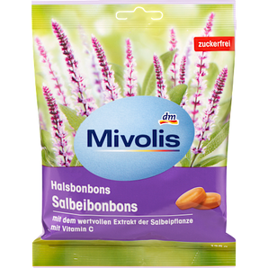 Bonbon, Salbeibonbons, zuckerfrei Mivolis