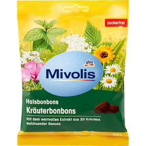 Bonbons, Kräuterbonbons, zuckerfrei Mivolis