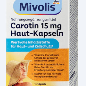 Mivolis Carotin Haut-Kapseln 60 St., 16,2 g – Hautbild image_position | VivaVoss