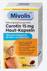 Mivolis Carotin Haut-Kapseln 60 St., 16,2 g – Hautbild image_position | VivaVoss