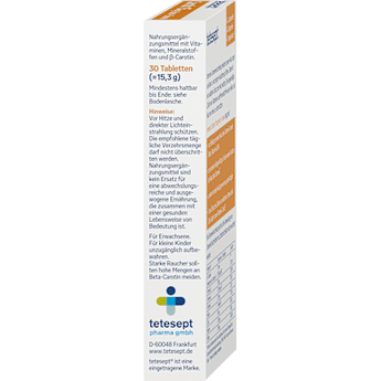 Carotin Haut + Sonne Tabletten 30 St tetesept