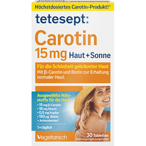 Carotin Haut + Sonne Tabletten 30 St tetesept