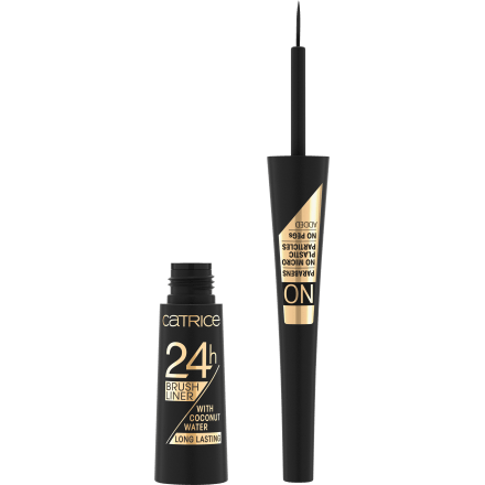 Eyeliner 24h Brush Liner 010 Ultra Black, 3 ml