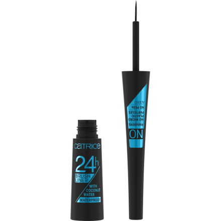 Eyeliner 24h Brush Liner Waterproof 010 Ultra Black, 3 ml