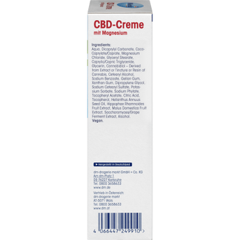 CBD - Creme mit Magnesium, 100 ml - VivaVoss
