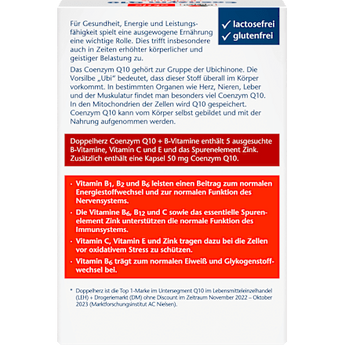 Coenzym Q 10 + B-Vitamine Kapseln 30 St Doppelherz