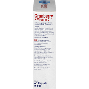 Cranberry + Vitamin C Kapseln, 60 St Mivolis