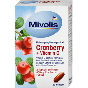 Cranberry + Vitamin C Kapseln, 60 St Mivolis