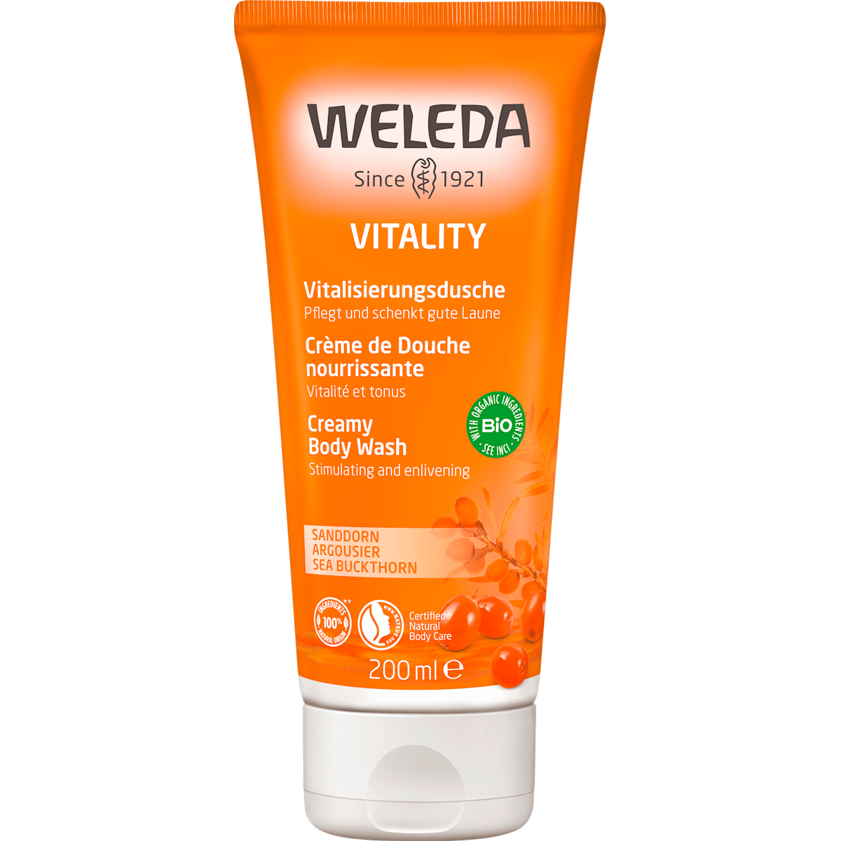 Cremedusche Vitality Sanddorn, 200 ml - VivaVoss