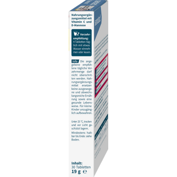 D - Mannose Plus Tabletten 30 St, 19 g - VivaVoss