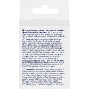 Dauerelastische Bandage, 6 cm x 5 m (gedehnt), 1 Rolle Mivolis