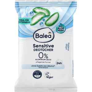 Deotücher Sensitive, 10 St - Aloe Vera Balea, Pflege & Parfum,Medizinische Pflege by Balea – Available at VivaVoss