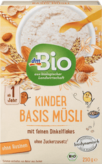 Kindermüsli Basis ab 1 Jahr, Demeter, 250 g